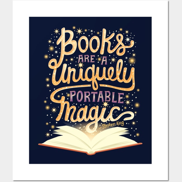 Books are magic Wall Art by risarodil